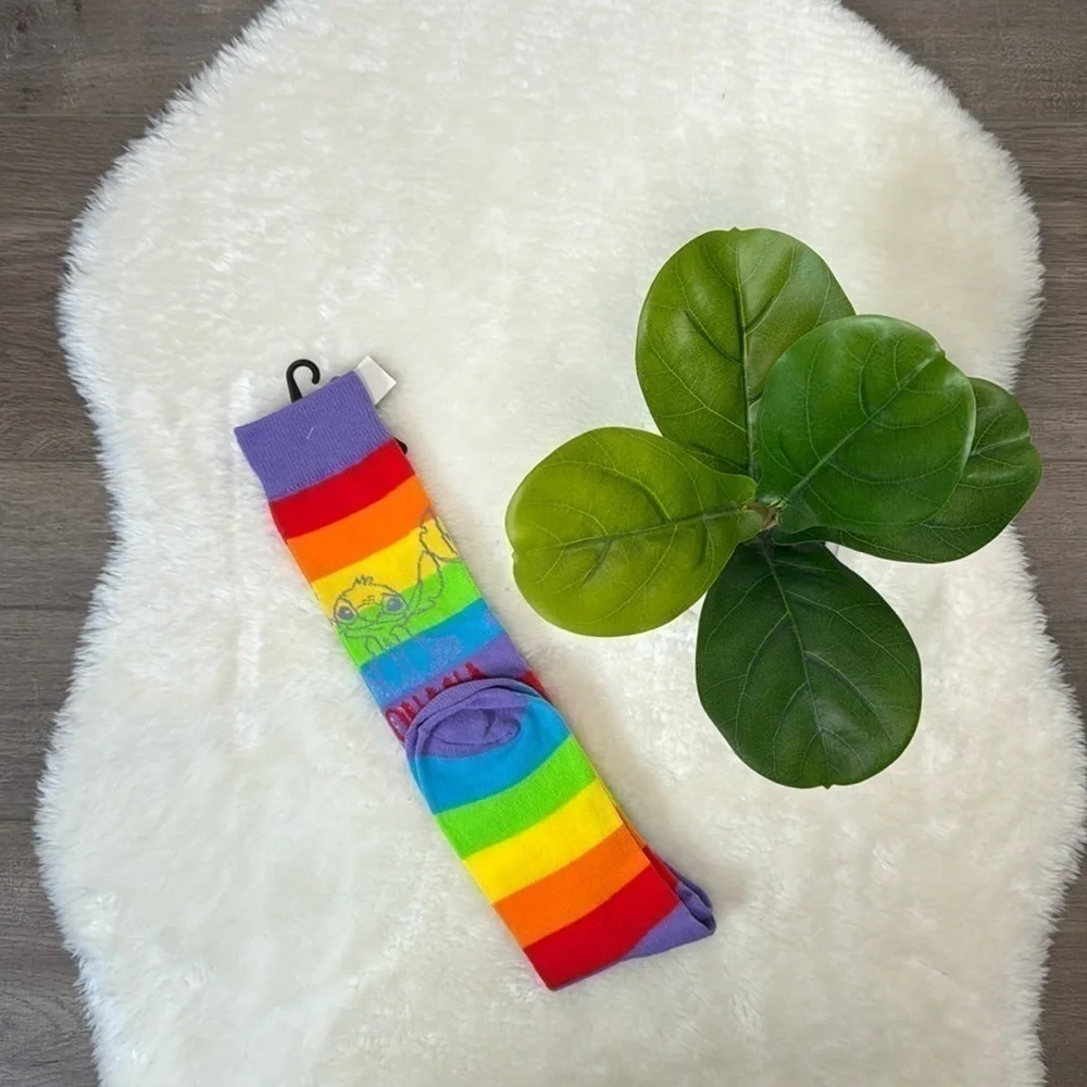 NWT Disney Lilo & Stitch Knee-Highs Socks + Pen